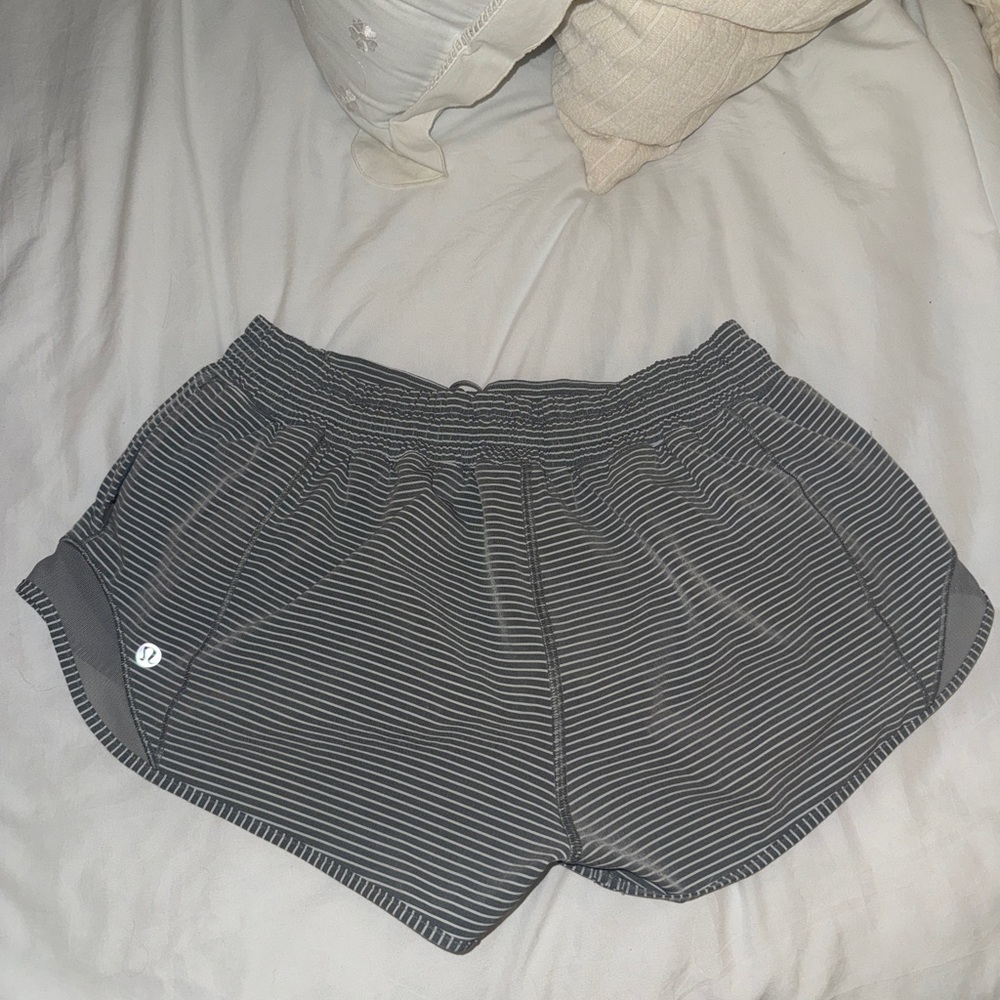 Lulu Lemon Striped Hotty Hot Shorts